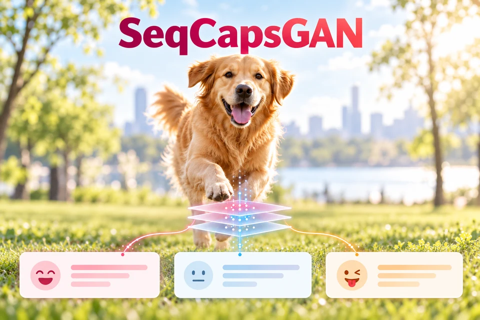 SeqCapsGAN: sentiment-conditioned image captioning with generative adversarial networks