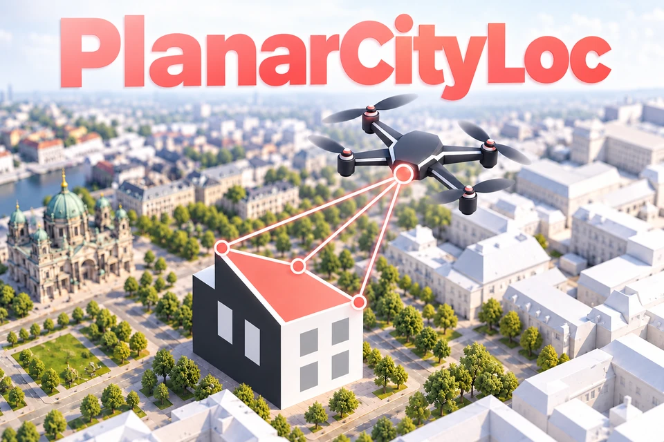 PlanarCityLoc: drone matching roof and facade planes